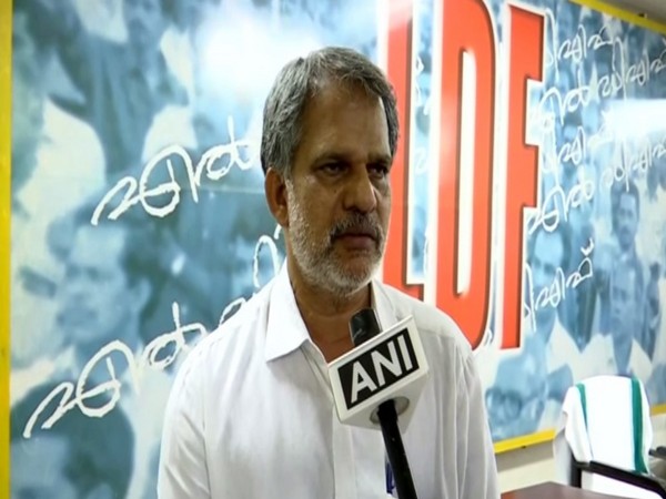 LDF convener A Vijayaraghavan talking to ANI in Thiruvananthapuram, Kerala on Monday. Photo/ANI