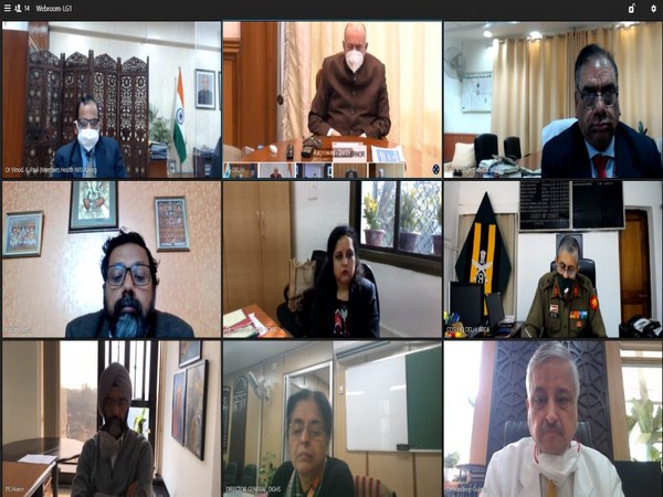 Lieutenant Governor of Delhi, Anil Baijal, virtually chairs a COVID-19 review meeting (Photo/Twitter)