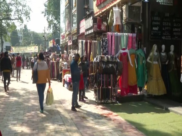 Visuals from Delhi's Lajpat Nagar market (ANI)