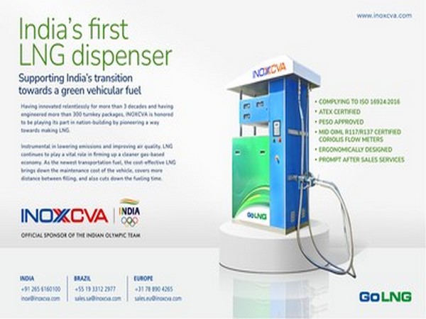 INOXCVA announced indigenously designed, developed and manufactured India's first ever LNG Dispenser