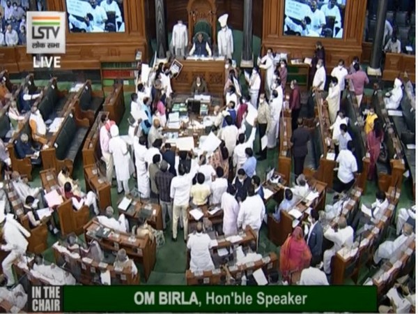 Visual from Lok Sabha. 
