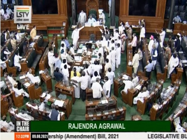 Visual from Lok Sabha. (Photo/ ANI)