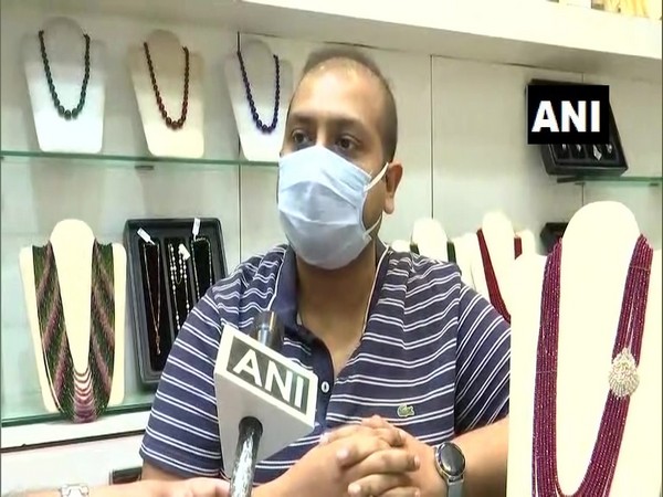 Manas Rastogi, a jeweller at Sarafa Bazaar, Lucknow. (Photo/ ANI)