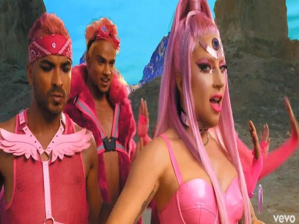 A still from the official music video of 'Stupid Love' featuring Lady Gaga (Image courtesy YouTube)