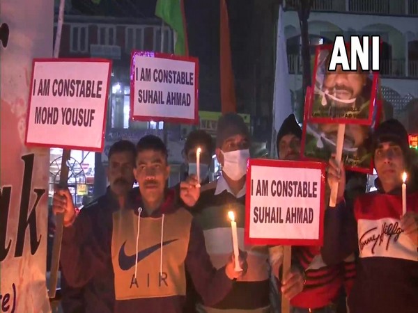 A candle light protest was held at Lal Chowk in Srinagar in November last year.