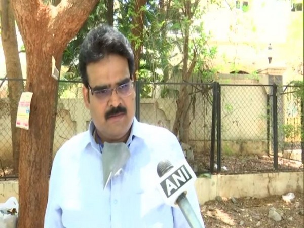 BJP leader Lanka Dinakar speaking to ANI in Hyderabad on Thursday. Photo/ANI