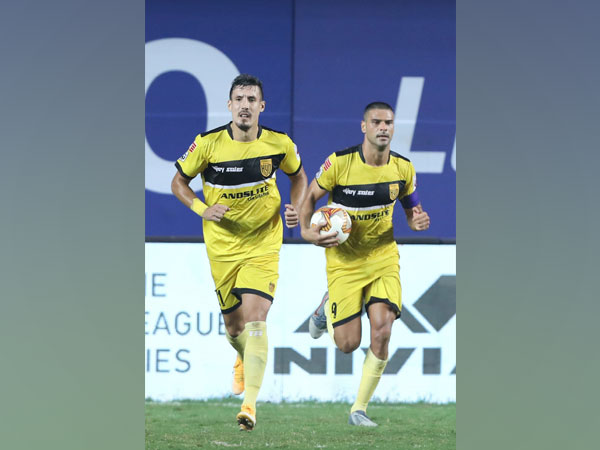  Late goals from Fran Sandaza and Aridane Santana helped HFC draw level against BFC. (Photo/ ISL)