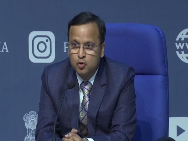 Lav Aggarwal, Joint Secretary, Union Health Ministry addressing press meet on Monday. Photo/ANI