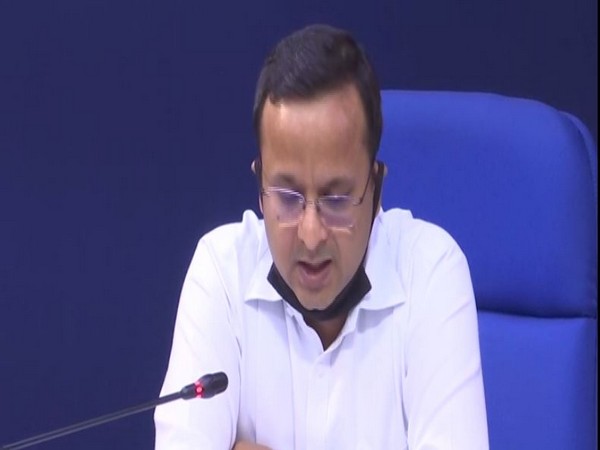 Lav Agarwal, Joint Secretary, Union Ministry of Health and Family Welfare during press briefing in New Delhi on Monday. Photo/ANI