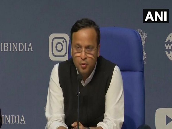 Lav Aggarwal, Joint Secretary, Union Health Ministry, speaking at a press conference on Tuesday. Photo/ANI