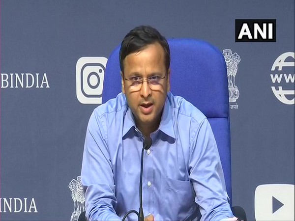 Lav Aggarwal, Joint Secretary, Ministry of Health and Family Welfare, speaking to media in New Delhi on Saturday. Photo/ANI 