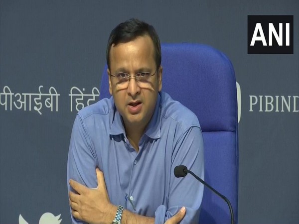 Lav Agarwal, Joint Secretary, Ministry of Health and Family Welfare, during media briefing in New Delhi on Monday.      Photo/ANI