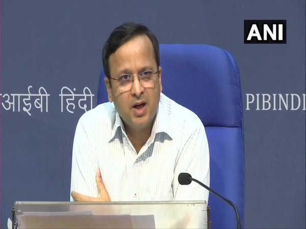 Lav Agarwal, Joint Secretary, Health Ministry, speaking to media in New Delhi on Monday. Photo/ANI