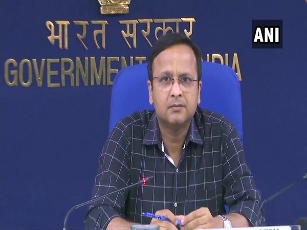 Lav Agarwal, Joint Secretary, Union Ministry of Health and Family Welfare, during a press conference in New Delhi on Thursday.          Photo/ANI