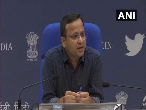Lav Agarwal, Joint Secretary, Union Health and Family Welfare Ministry, addressing a press conference in New Delhi on Tuesday. Photo/ANI