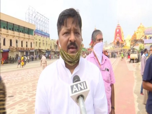 Odisha Law Minister Pratap Jena speaking to ANI on Tuesday. (Photo/ANI)