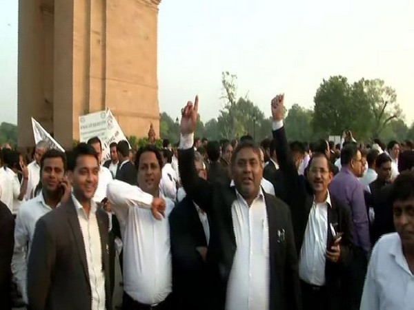 File pic of lawyers protest