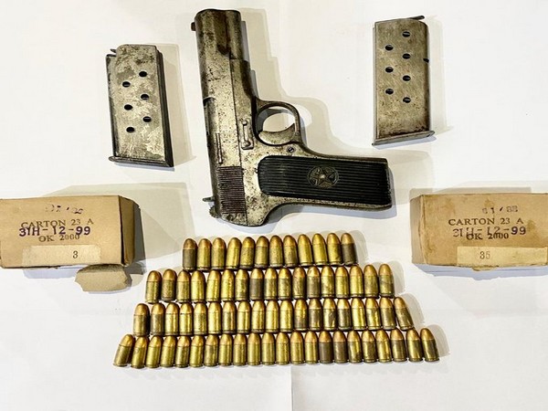 Arms and ammunition recovered by Police