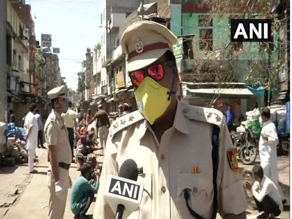 Assistant Commissioner of Police (ACP) Paharganj, OP Lekhwal speaking to ANI in New Delhi on Saturday. Photo/ANI