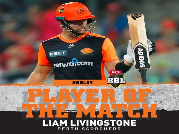Perth Scorchers' Liam Livingstone (Image: BBL's Twitter)