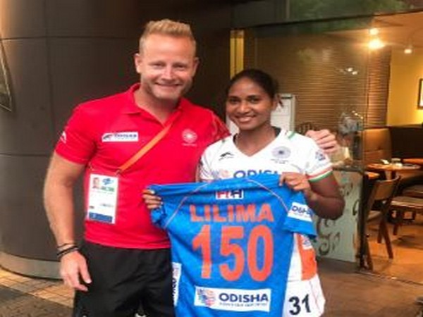 Indian Women's Hockey team's Lilima Minz (right) (Photo/ Hockey India Twitter) 