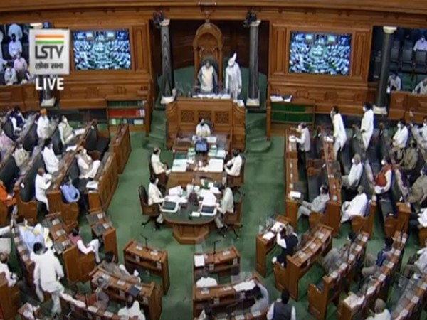 Visuals of Lok Sabha during the monsoon session of Parliament.