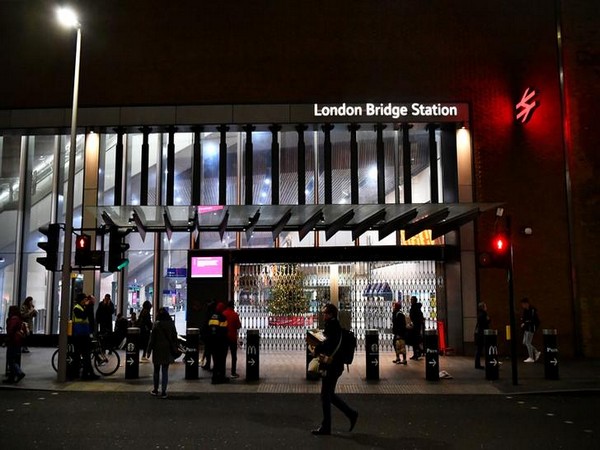 Visuals of the spot at London Bridge underground station on Friday evening.