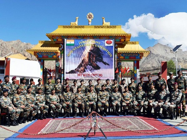 The team was flagged off by Lieutenant General YK Joshi in Leh, Jammu and Kashmir, on Tuesday. 