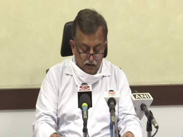 UP Additional Chief Secretary (Home and Information) Awanish Awasthi speaking to media reporters on Monday. Photo/ANI