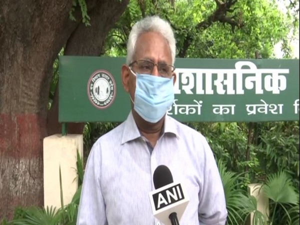 Director of Nawab Wajid Ali Shah Zoo, RK Singh speaking to ANI on Saturday. (Photo/ANI)