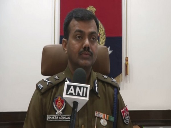 Ludhiana Police Commissioner Rakesh Agrawal talking to ANI on Monday. Photo/ANI