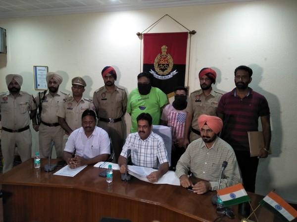 Special task force arrests 3 persons from Ludhiana for allegedly peddling drugs. Photo/ANI