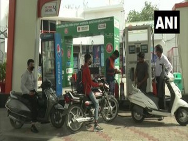  A visual from a petrol pump in Ludhiana on Thursday. 