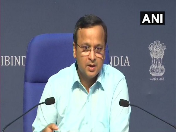 Lav Agarwal, Joint Secretary, Union Health Ministry, during a press briefing in New Delhi on Tuesday. [Photo/ANI]