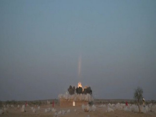 Indian Army's fired Excalibur precision guided ammunition from M-777 howitzers in Pokhran on Monday. Photo/ANI