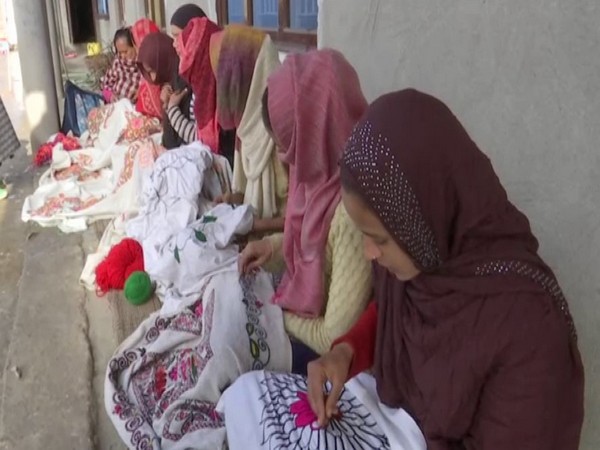 Visual of women at an Anganwadi in Rajouri (Photo/ANI)