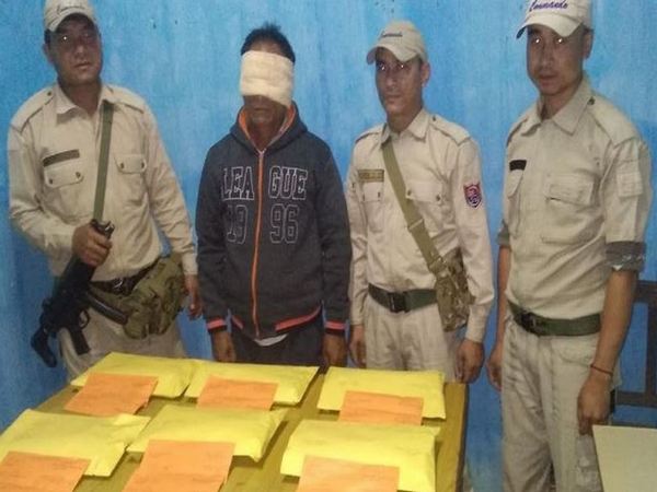 Manipur police arrested a person and 6 kg of opium was seized from his possession. Photo/ANI