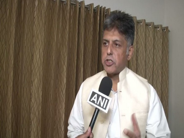 Congress leader Manish Tewari speaks to ANI in New Delhi on Saturday [Photo/ANI]