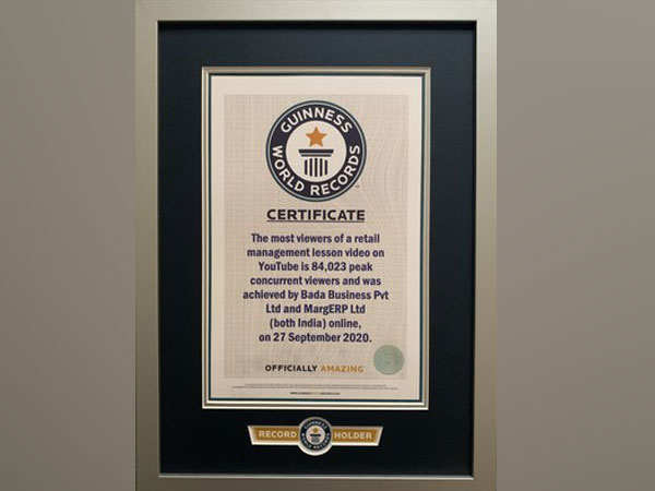 MARG ERP Limited awarded Guinness World Record holder