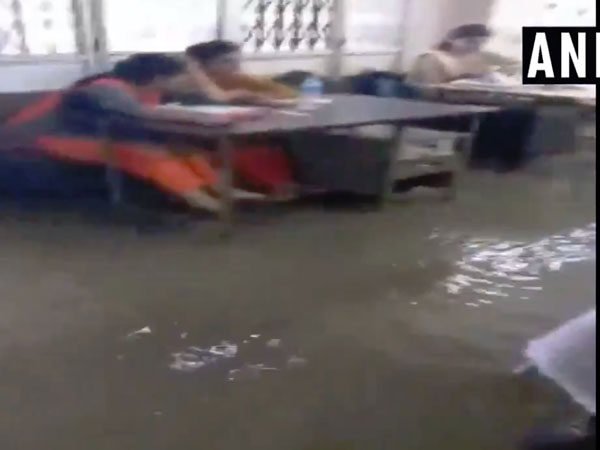 Visuals from MCD office in Indore. Photo/ANI