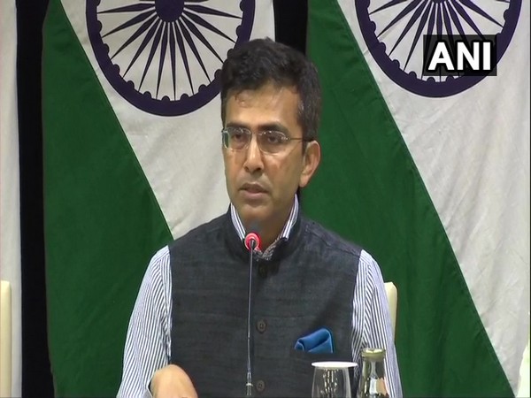 MEA spokesperson Raveesh Kumar addressing a weekly briefing on Thursday