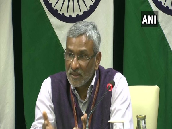 Dammu Ravi, additional Secretary, MEA, speaking at a press briefing in New Delhi on Thursday