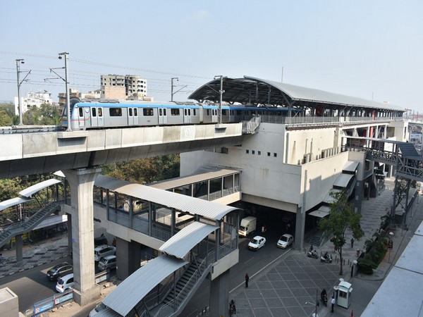 Visual of metro in Telangana (Photo/ANI)