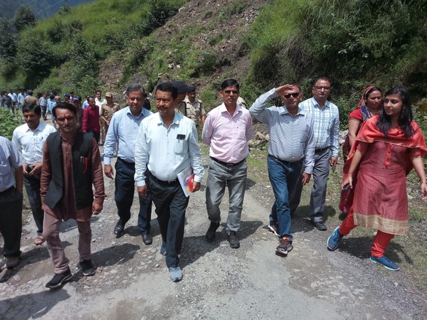 MHA team in Chamoli on Friday. Photo/ANI