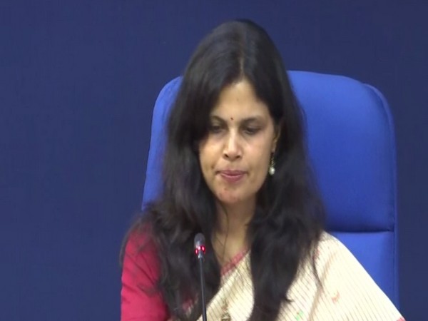 Punya Salila Srivastava, Joint Secretary, Ministry of Home Affairs, speaking during daily briefing on Tuesday. Photo/ANI