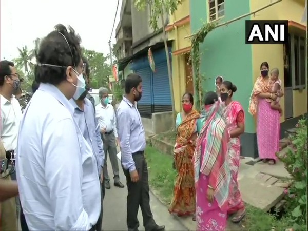 The MHA  team interacting with locals in Diamond Horbour area in WB over post-poll violence. (Photo/ ANI)