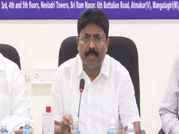 Andhra Pradesh Education Minister Adimulapu Suresh (Photo/ANI)