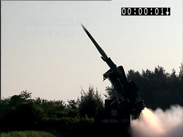 DRDOsuccessfully tested firing of Quick Reaction Surface to Air Missile system in Odisha. (Photo/ANI)