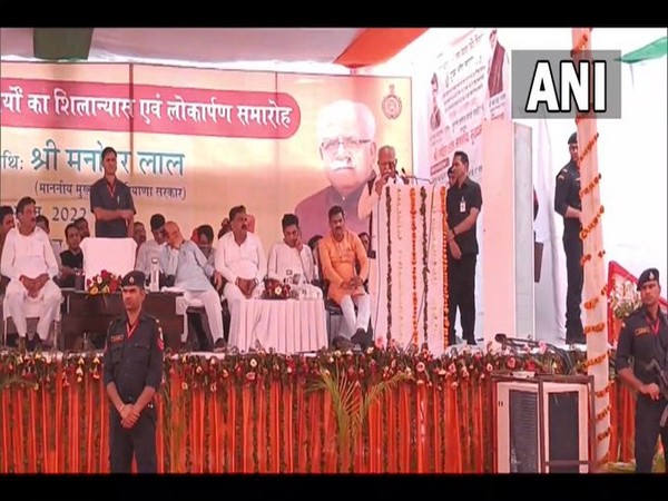 Haryana Chief Minister Manohar Lal Khattar (Photo/ANI)