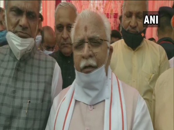 Haryana Chief Minister Manohar Lal Khattar (Photo/ANI)